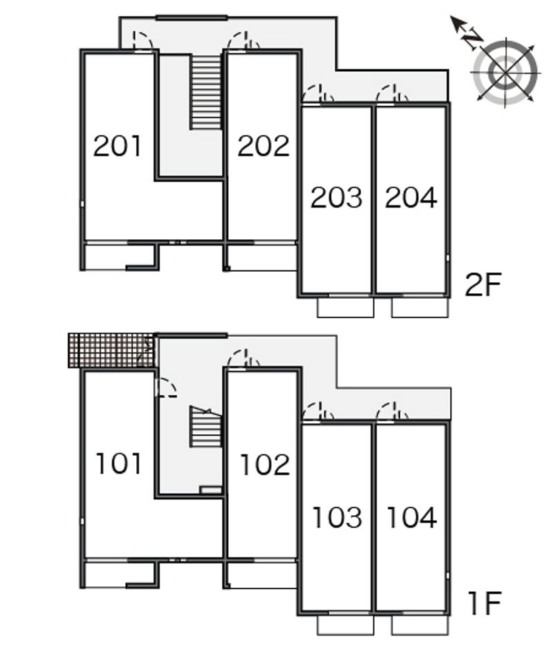 レオネクストポムールⅣ 間取配置図