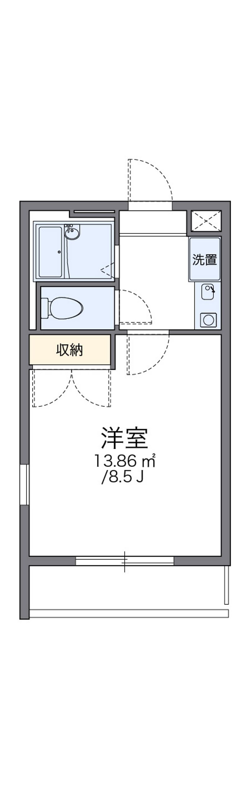 レオパレス柏原 間取図