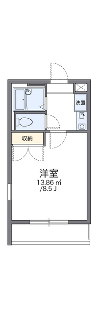 レオパレス柏原 間取り図