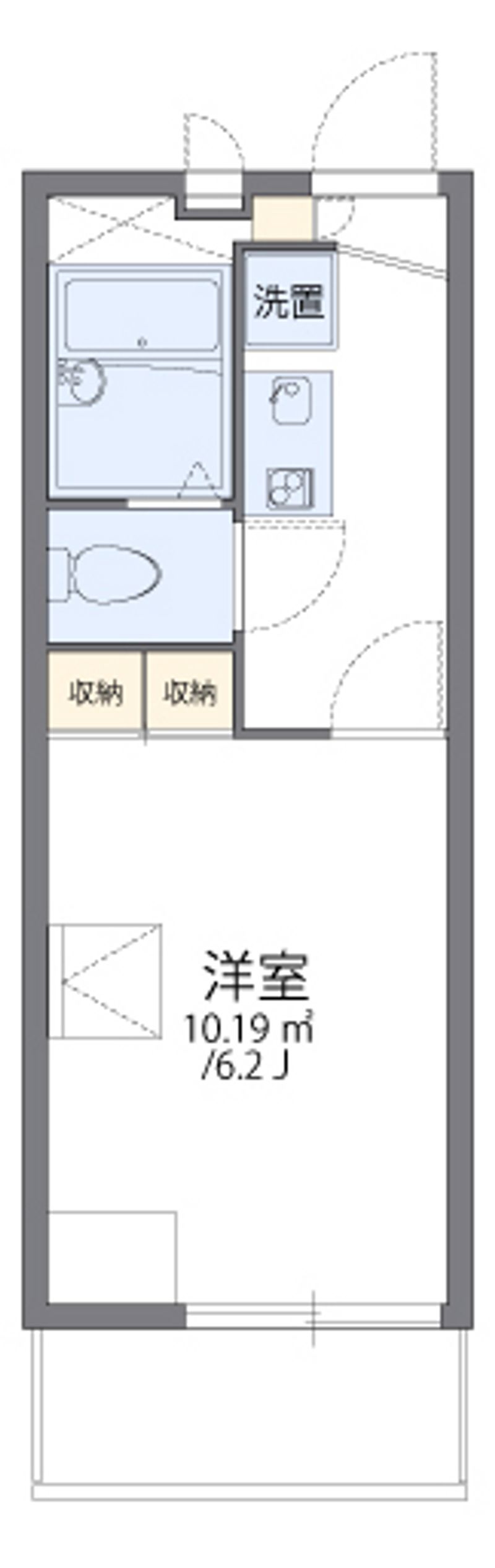 レオパレスエアフォルク 間取図