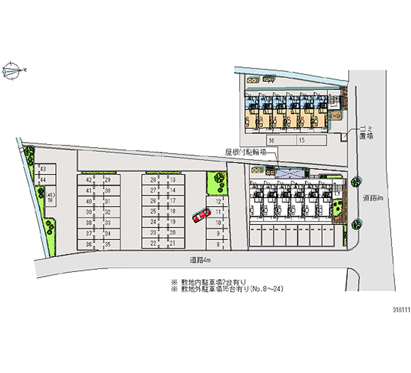 16111 Monthly parking lot