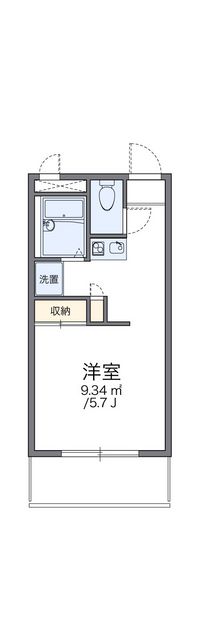 レオパレスコーポテラダ 間取り図