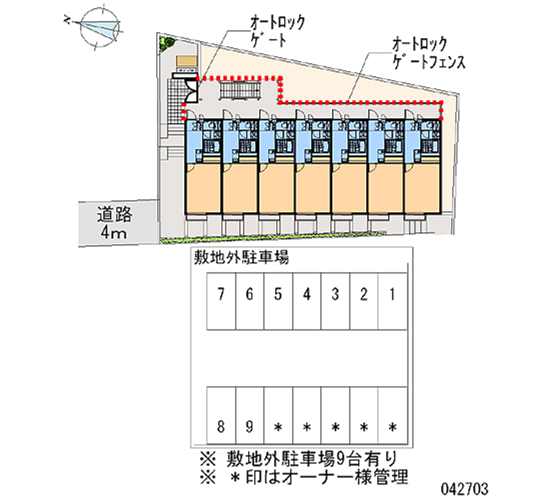 42703 bãi đậu xe hàng tháng