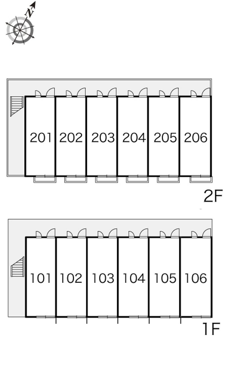 レオパレスクローバーハイツ 間取り配置図