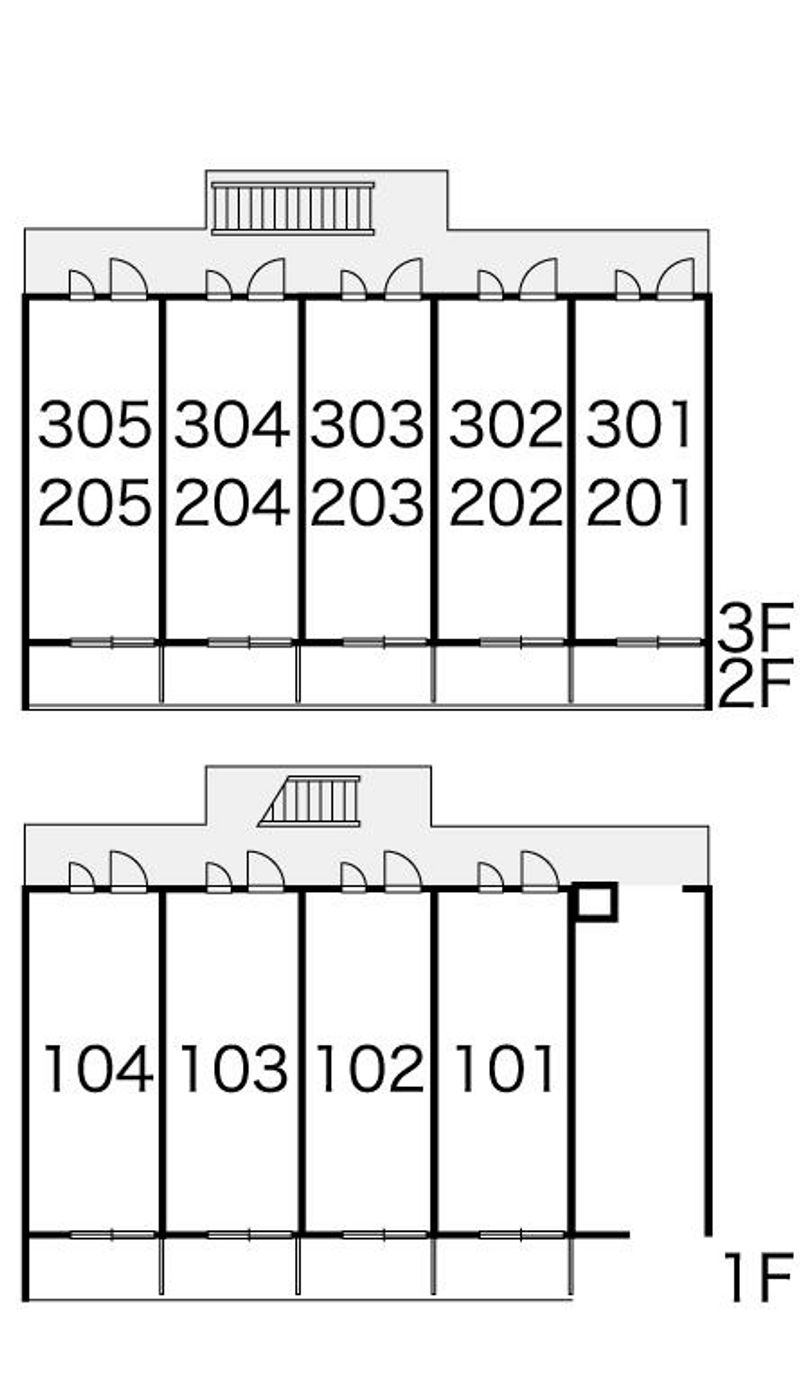レオパレスＫＯＩＺＵＭＩⅡ 間取り配置図