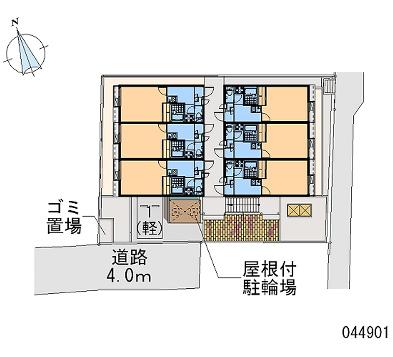 レオパレスピュアⅢ 区画図