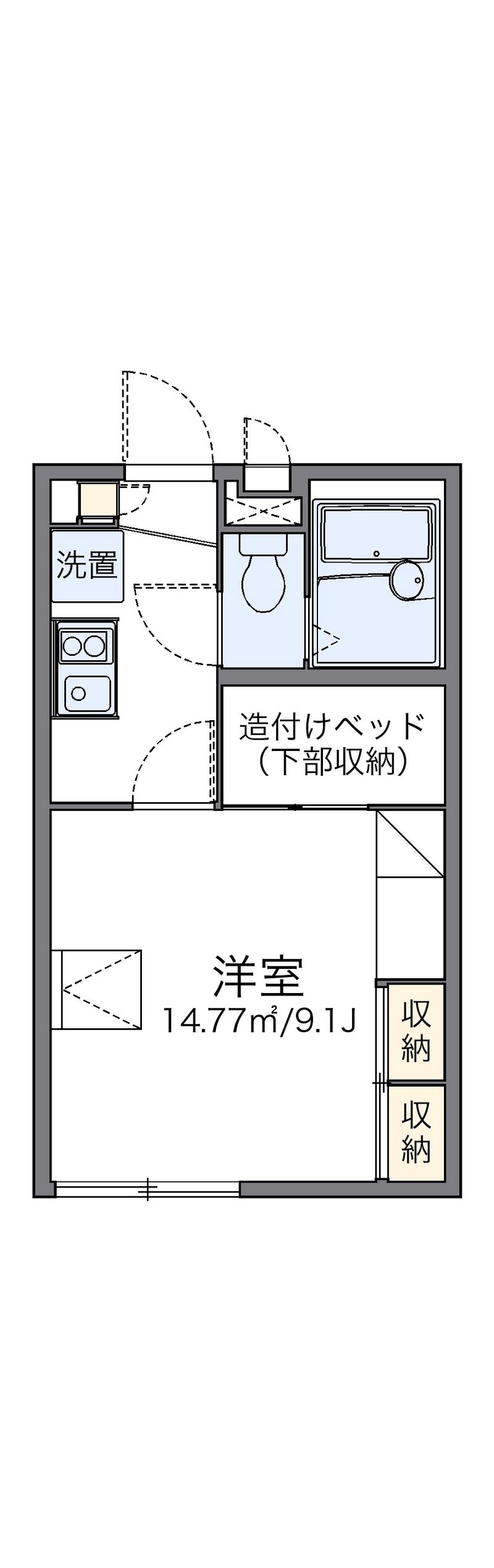 レオパレスレスポワール 間取図