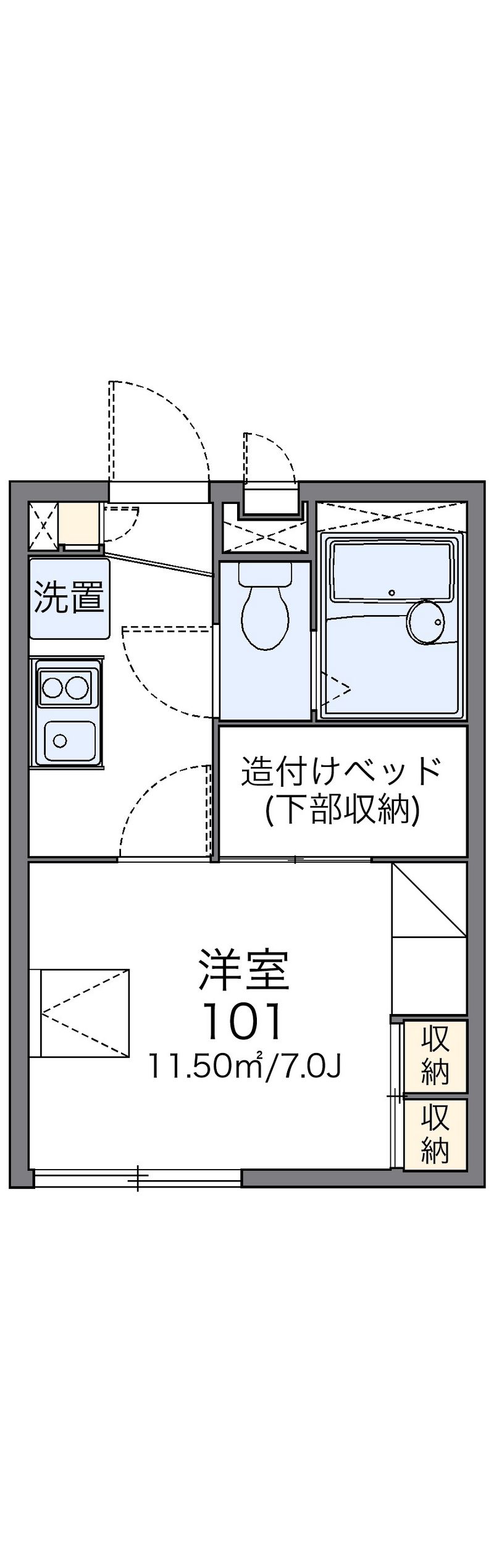 レオパレスヒルサイドテラスⅡ 間取図