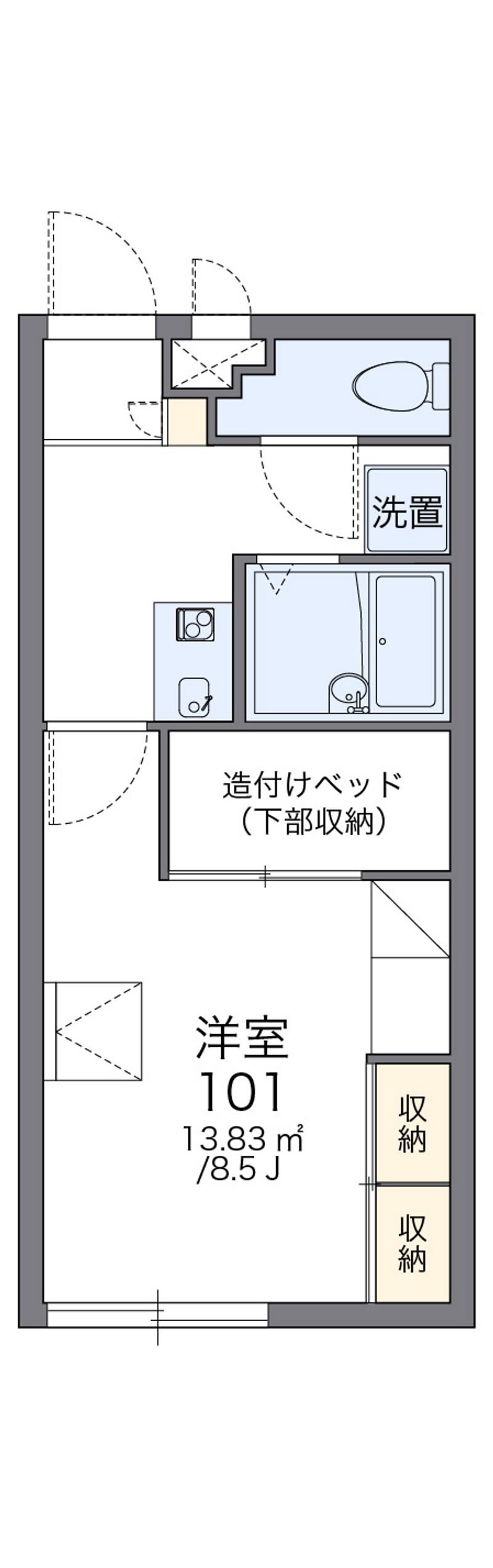 レオパレス豊見城 間取図