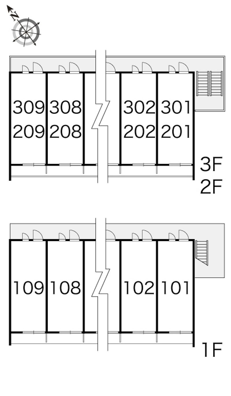 レオパレスＮｏｎｏ 間取り配置図