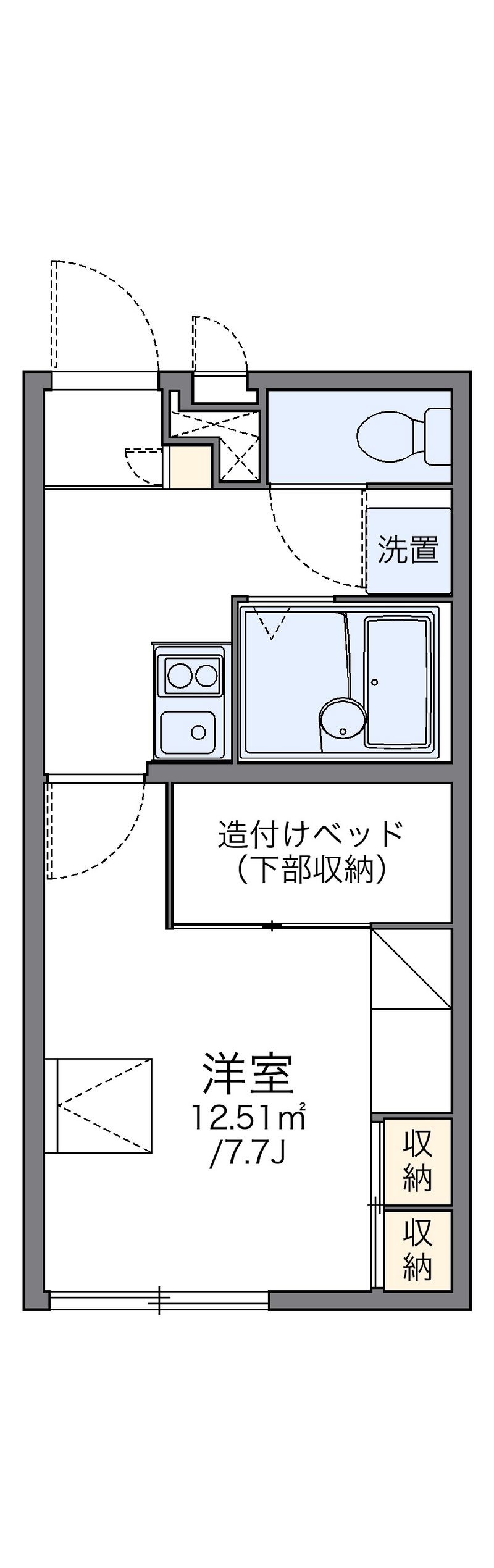 レオパレスコーポイワキ 間取図