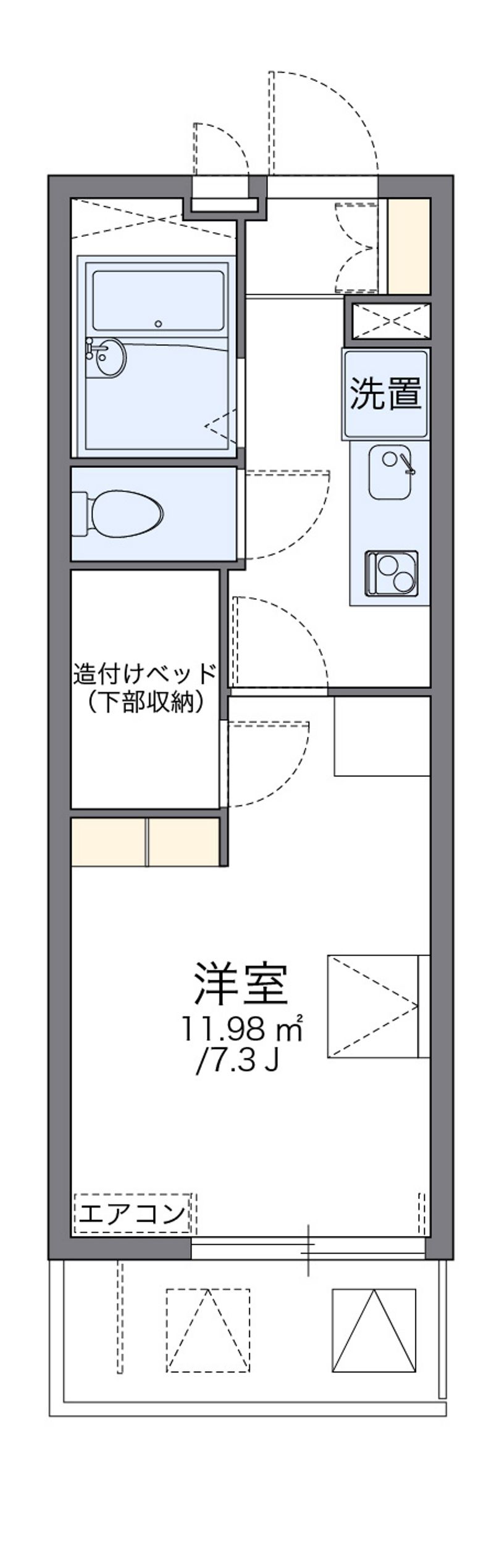 レオパレス華 間取図