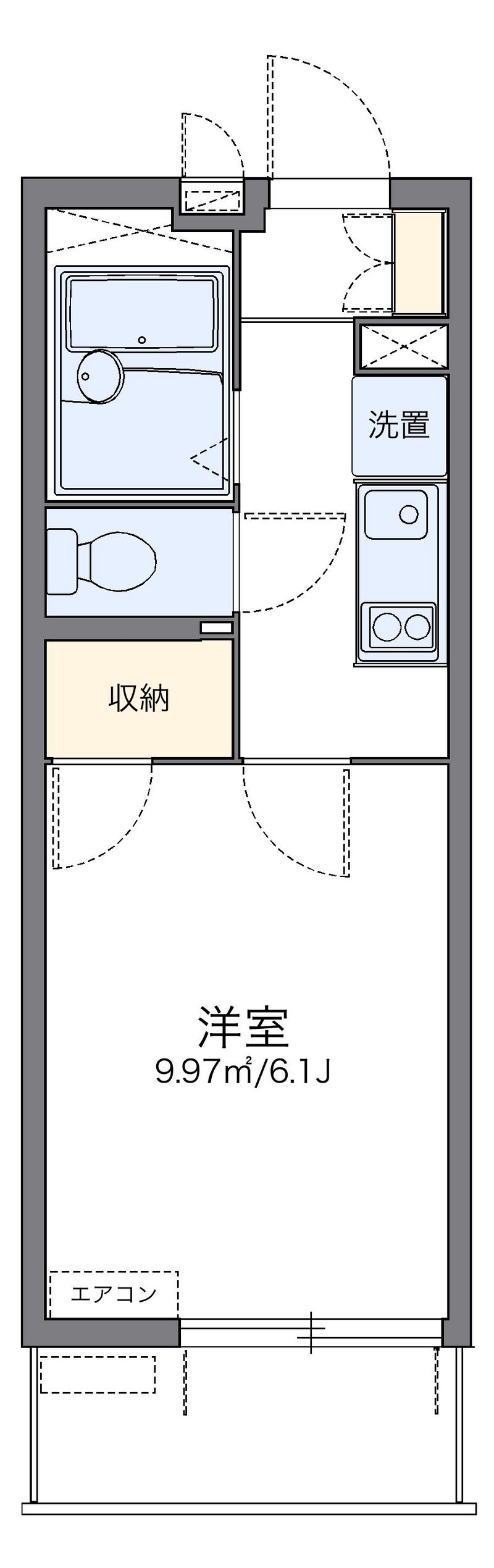 レオパレスゆう 間取図