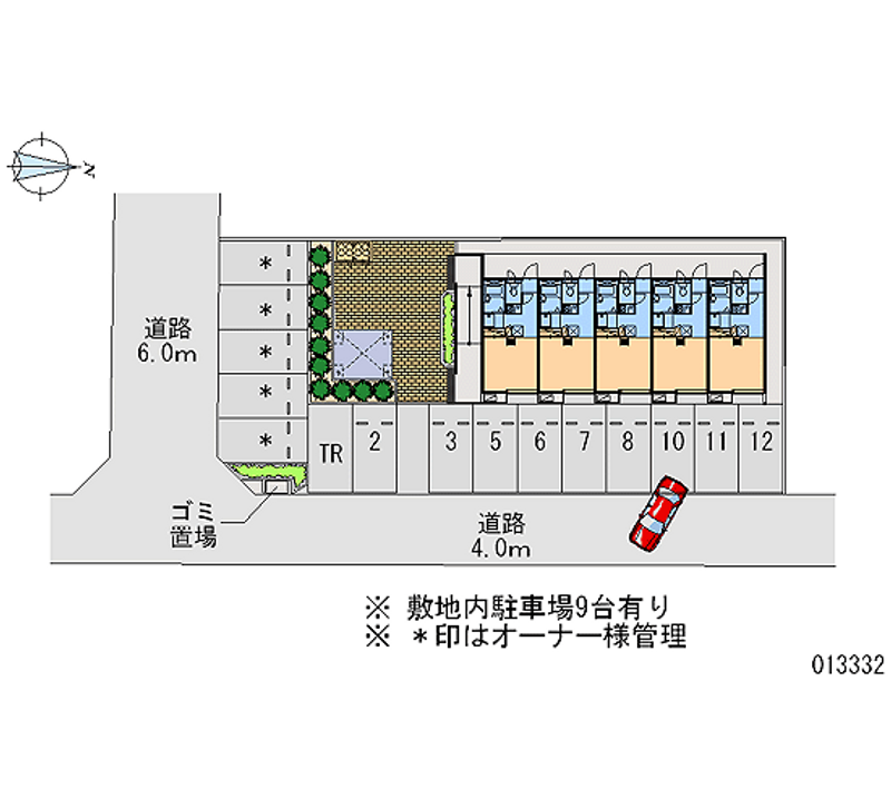 13332 Monthly parking lot