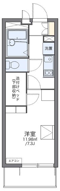 レオパレスコンフォートマック 間取り図