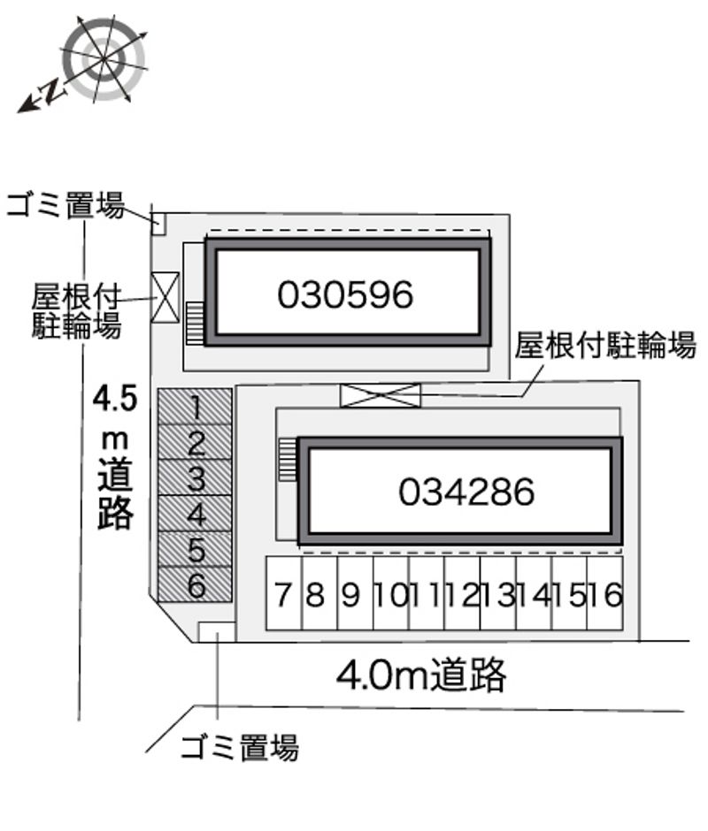 レオパレスねいし 配置図
