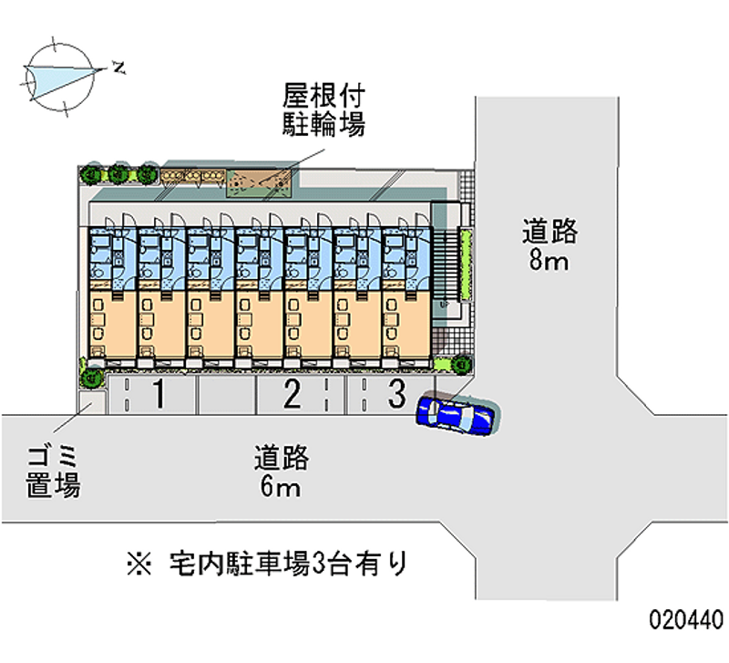 レオパレス波寄 区画図