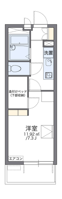 レオパレスコンフォート大津京 間取り図