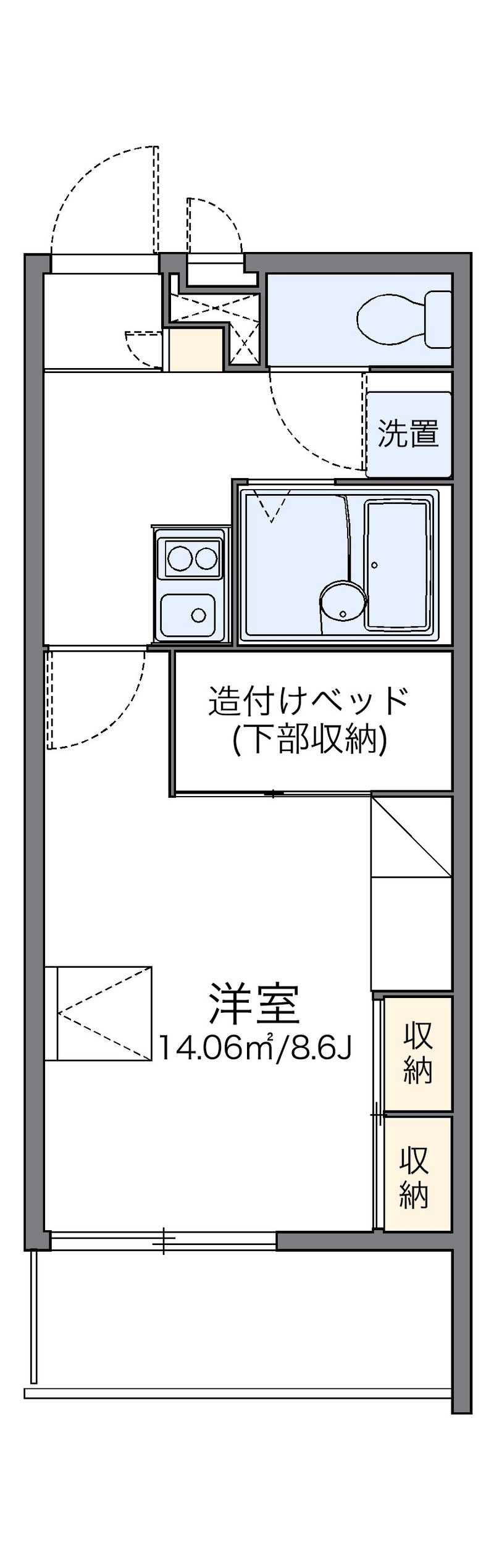 レオパレスよしけんⅢ 間取図