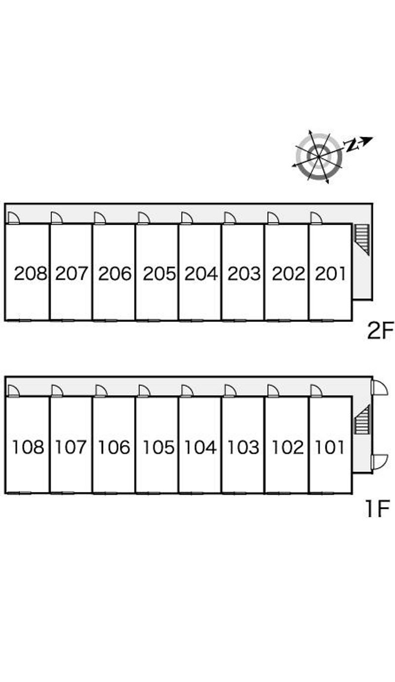 レオパレスレジデンツ 間取配置図