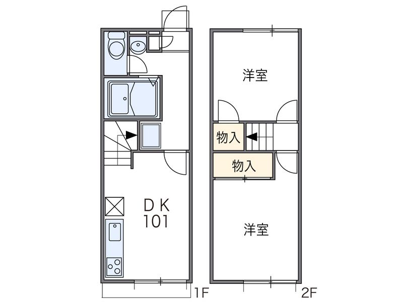 レオパレス太子Ⅱ 間取図