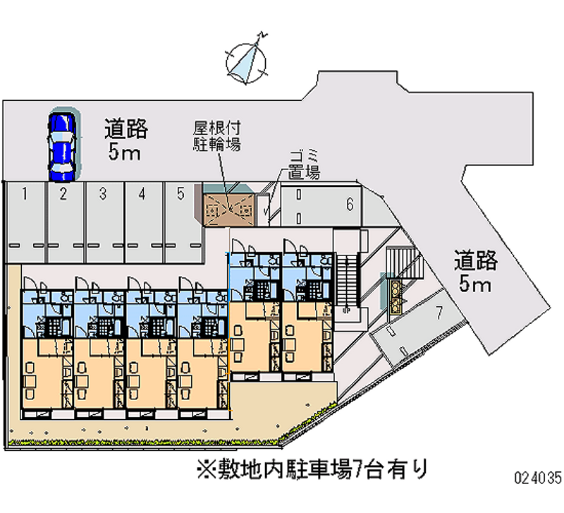 レオパレス香風 月極駐車場