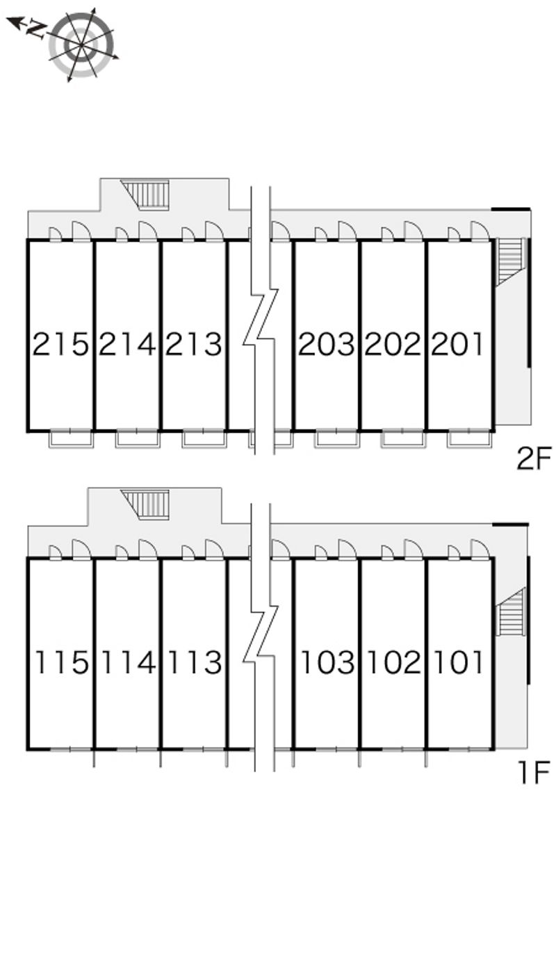 レオパレスエンブリオステム 間取配置図