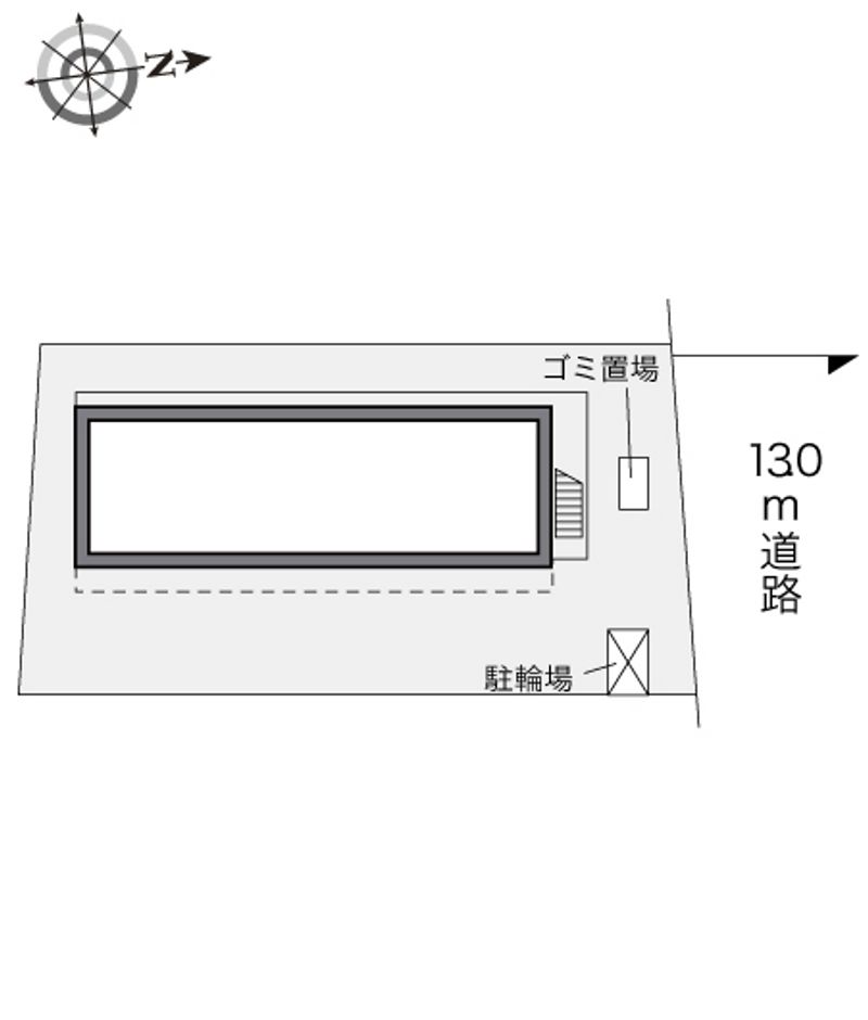 レオパレスみらいⅡ 配置図