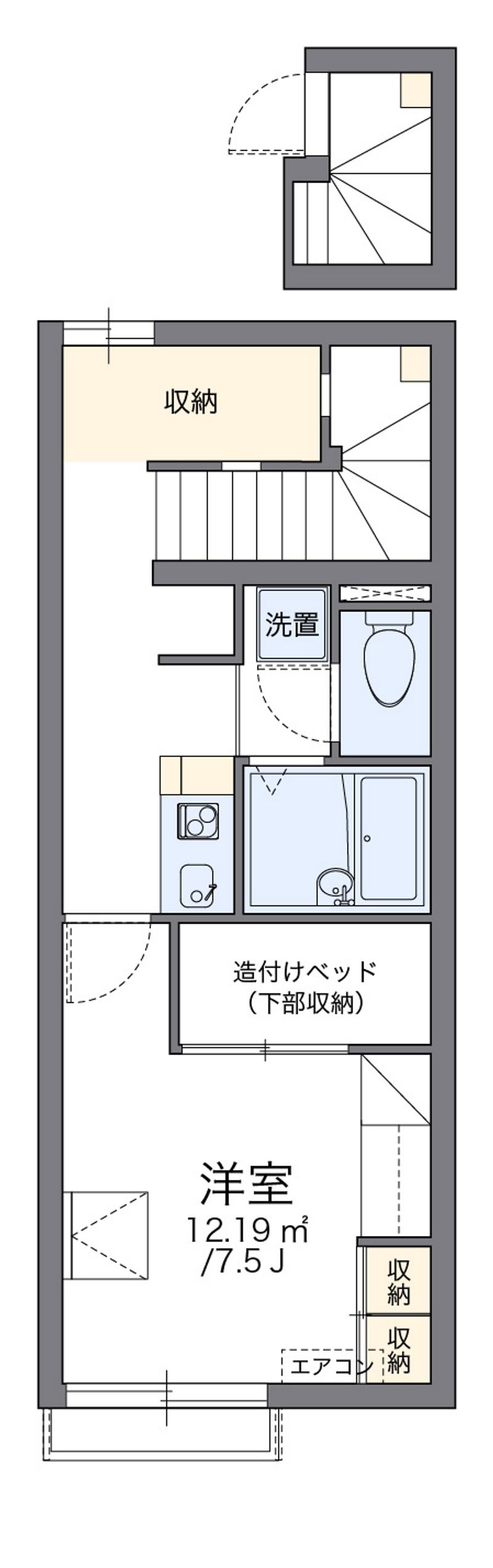レオパレスブロードウィル 間取図
