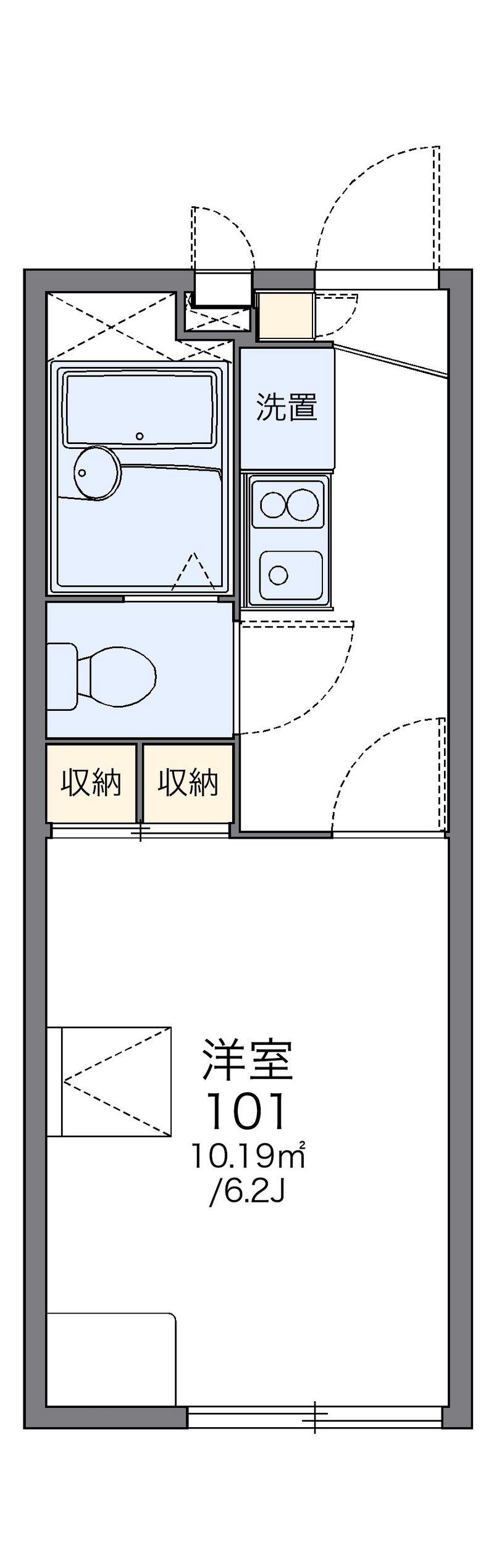 レオパレス明日香 間取図
