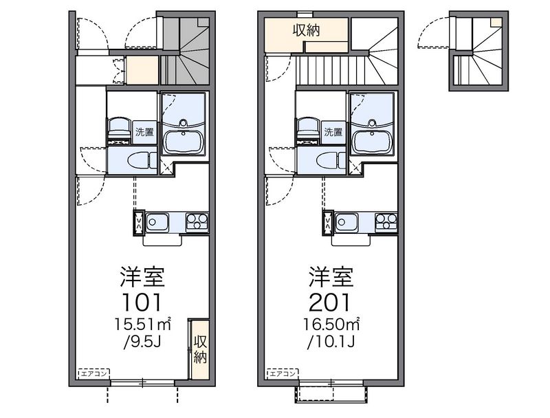 レオネクストポレポレ　ワン 間取図