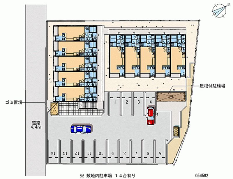 54582 Monthly parking lot