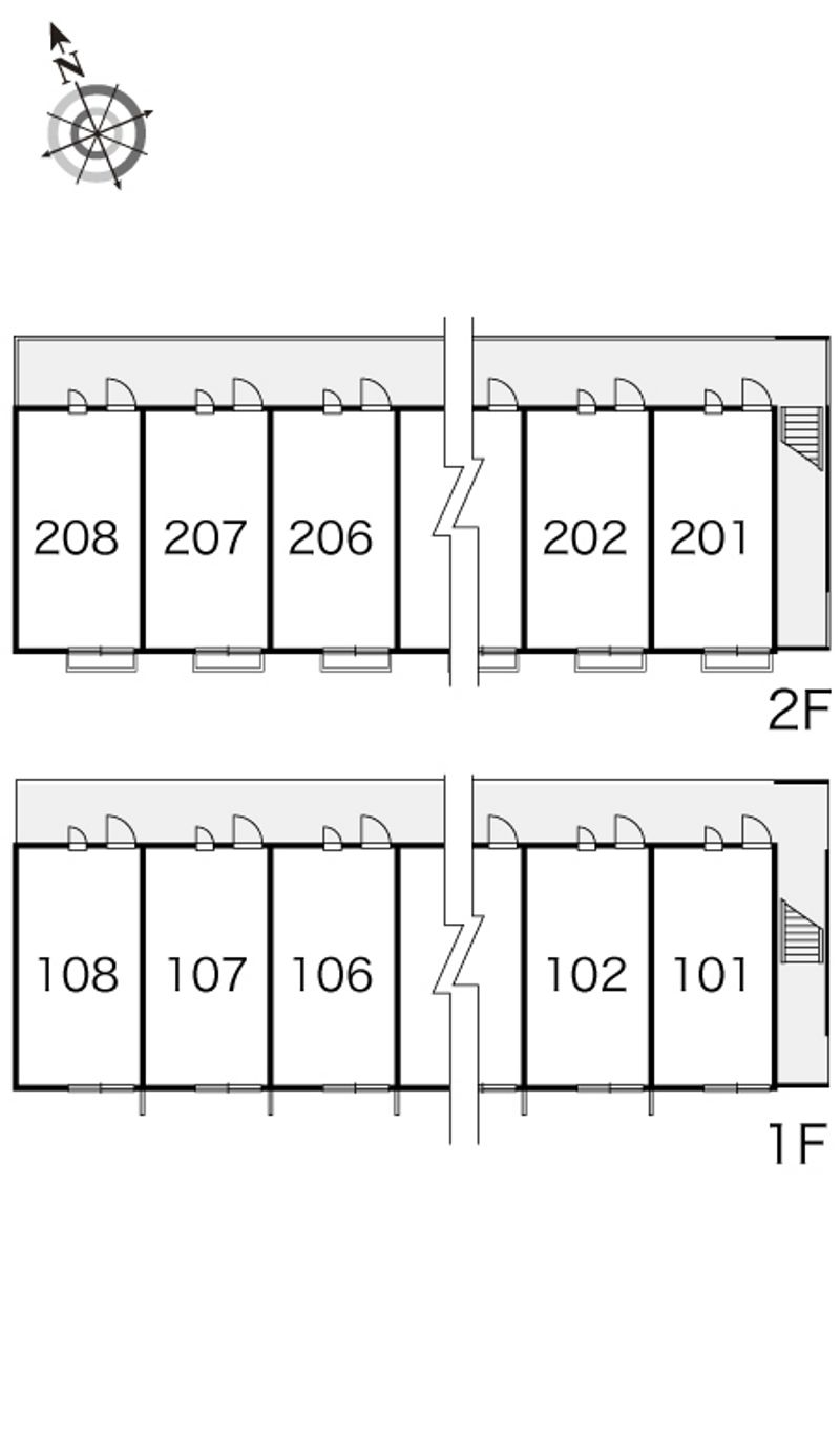 レオパレスアリナン 間取配置図