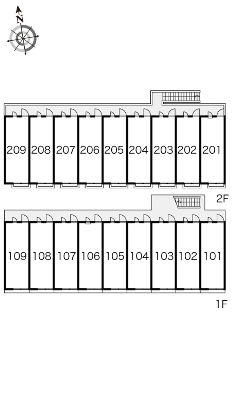 レオパレスＦｌｏｗｅｒＨｉｌｌ 間取配置図