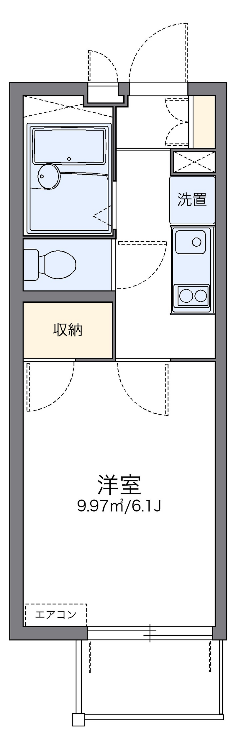 レオパレスすずしろ 間取り