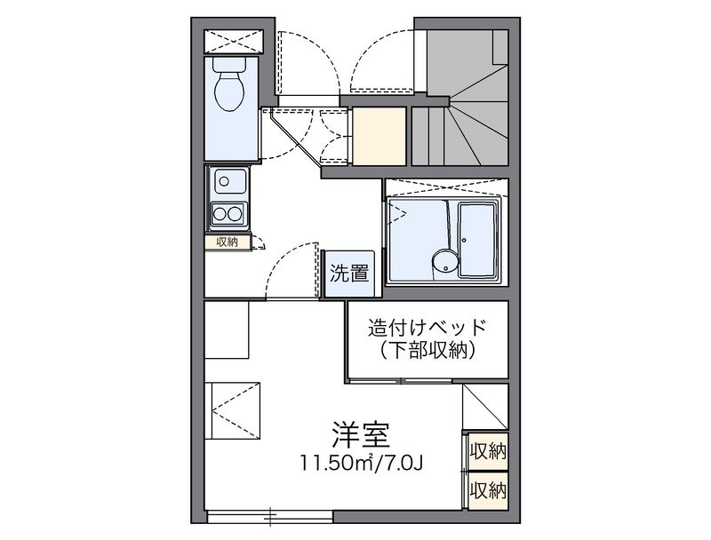 レオパレス入ノ郷 間取図