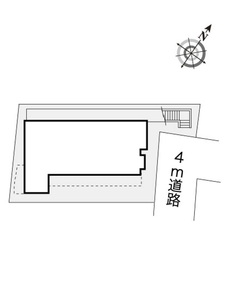 レオパレス新中野第２ 配置図