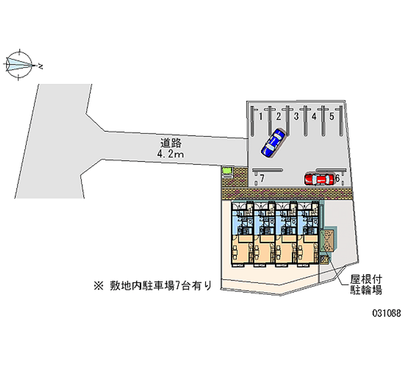 レオパレスレイブンクロー 月極駐車場