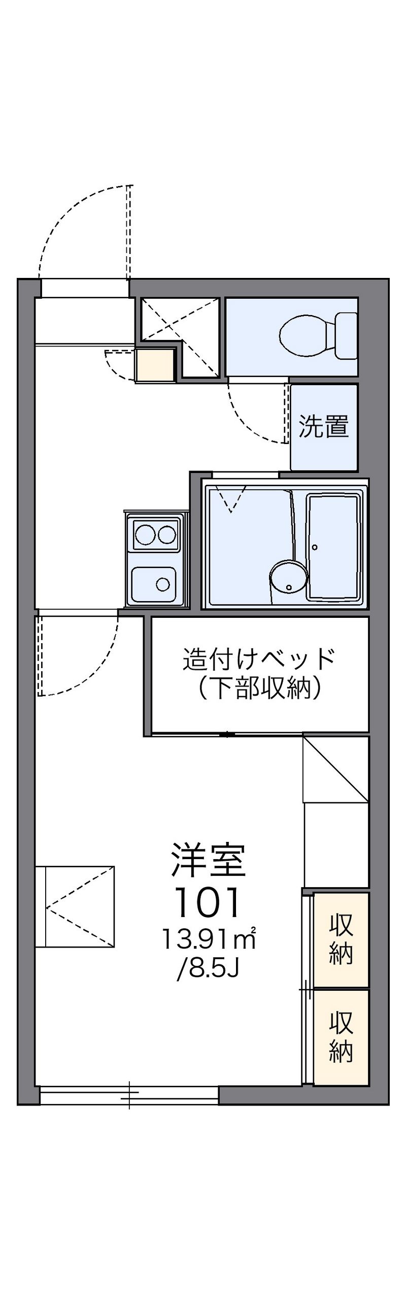 レオパレス藤 間取図