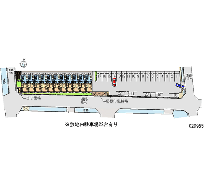 レオパレスヴィラ小松島 月極駐車場