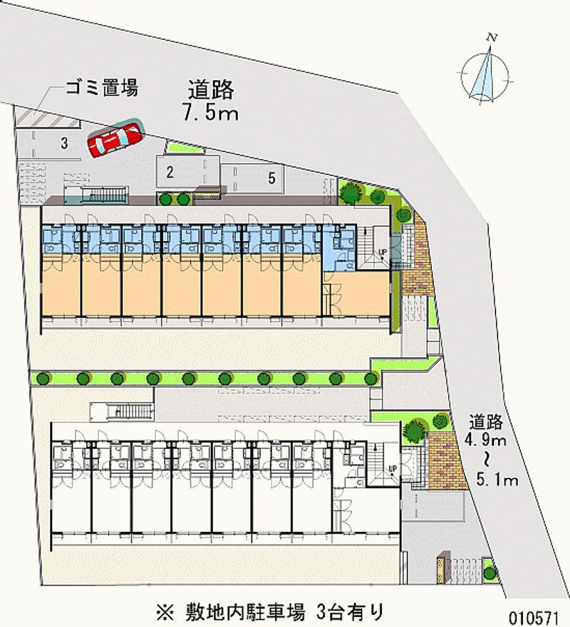 レオパレスメイプルハイム高野台１号館 区画図