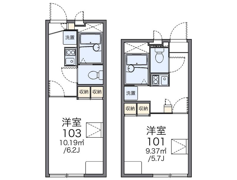 レオパレスフィレンツェ赤坂Ⅰ 間取図