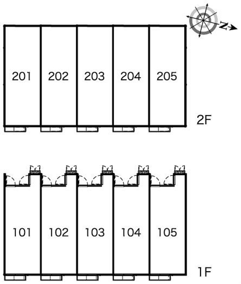 レオパレスハッピーベル 間取り配置図