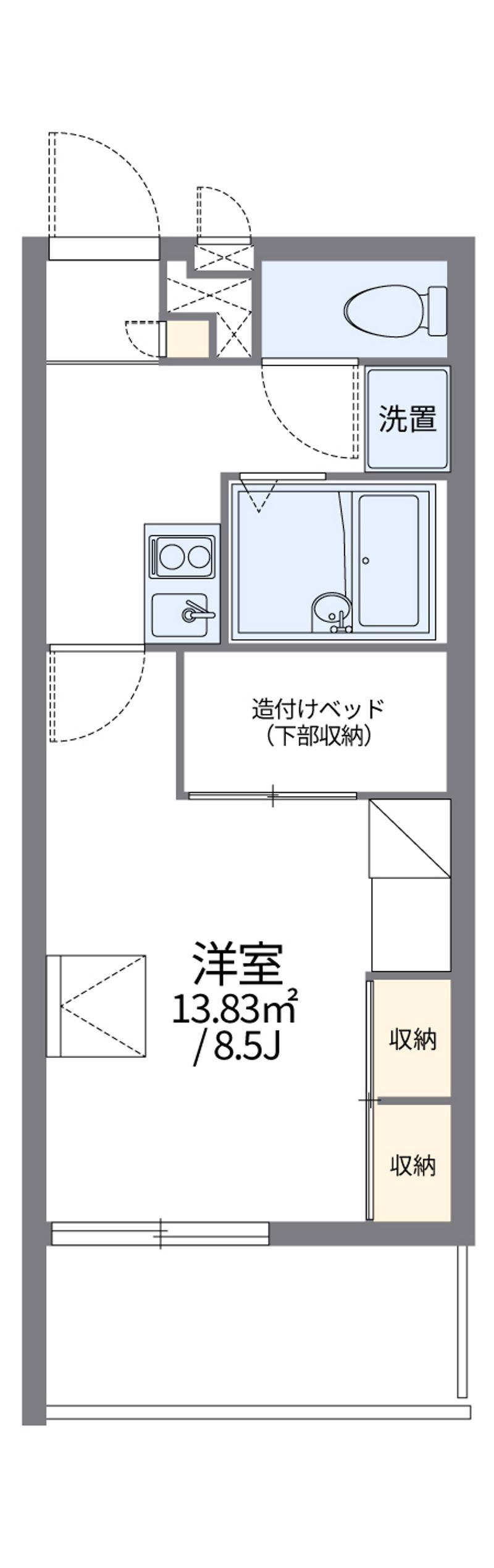 レオパレスＯＲＯＫＵⅡ 間取り