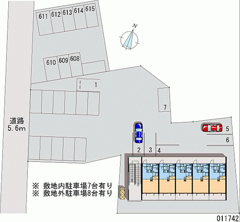 レオパレス中休場 月極駐車場