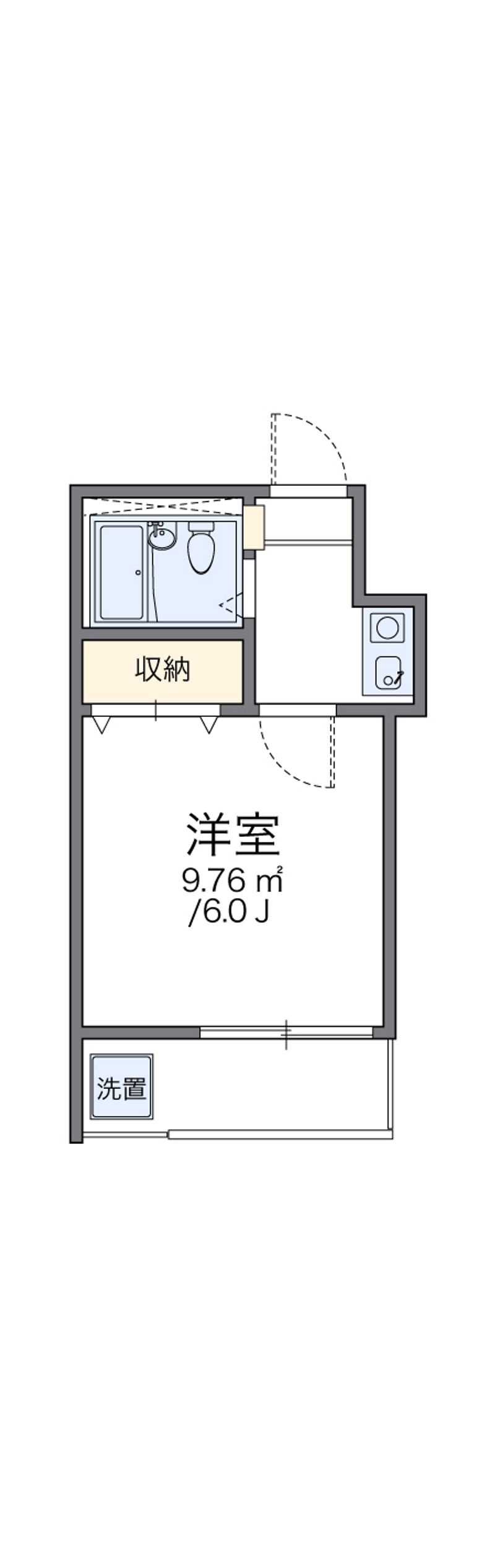 レオパレス新中野第２ 間取図