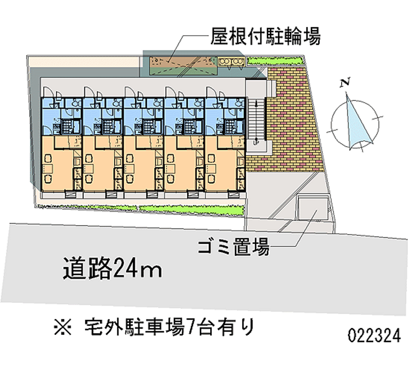 レオパレスニューカロデン 月極駐車場