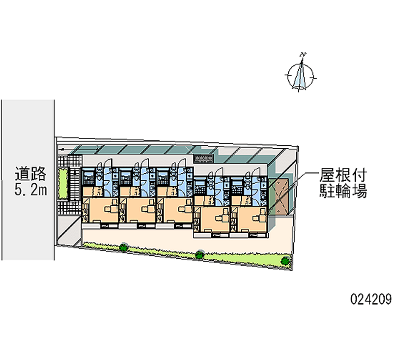 レオパレスシャンプルテン 区画図