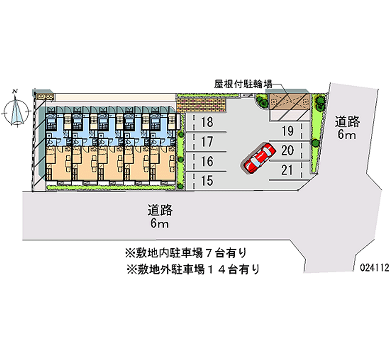 レオパレスエミネントⅡ 月極駐車場