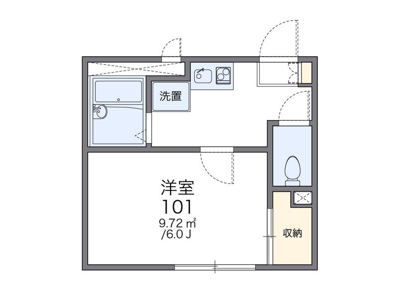 レオパレスサン 間取図